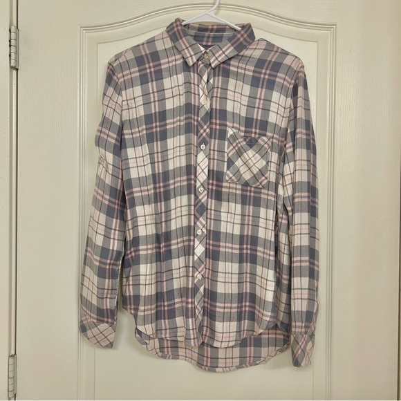 Rails NWT Hunter Shirt in Ivory Pink Pebble - Size Small - Picture 1 of 6